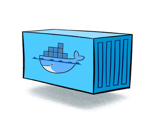 Container Docker blue whale Moby Dock