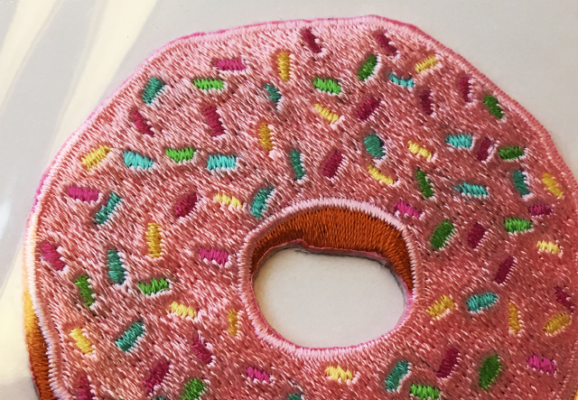 Adhesive patch Paper source donut 