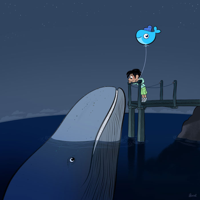 moby dock docker bloglaurel drawing dockercon 