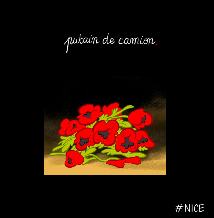 "Putain de camion", la chanson de Renaud sur la mort de Coluche... ce titre correspond macabrement à l'attentat islamiste de Nice en ce sinistre 14 juillet. 