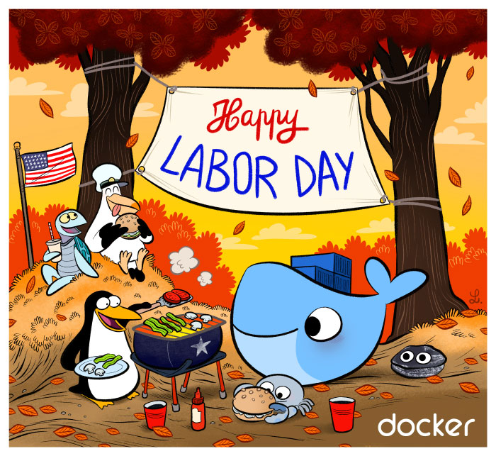 "Labor day" for Docker, by Laurel Duermael !