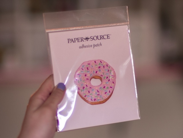 Paper source, adhesive patch donut 