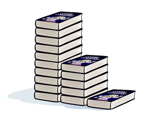 Nous avons fait imprimer 9000 livres en auto-édition, pour 8000 contributeurs d'Ulule. 
