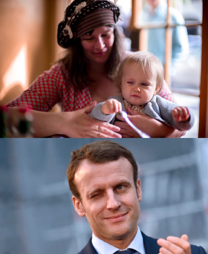 Ma fille a exactement la même tête qu'Emmanuel Macron ! 