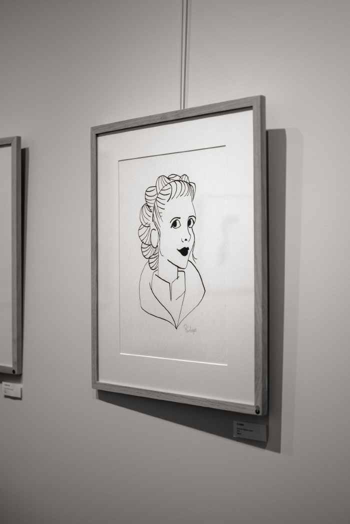Photos de l'exposition de Pénélope Bagieu, ses originaux exposés à Paris, reprenant les personnages de "Culottées". 