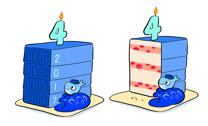 Dessins pour l'anniversaire de Docker par Laurel Duermael - Drawings for Docker birthday 
